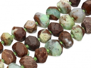 Jadeit australijski "bryłka ciosana" ~15x20mm [~18cm]